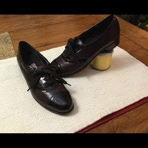 NWOT Munro American Black/Oxblood Oxfords Size 7N